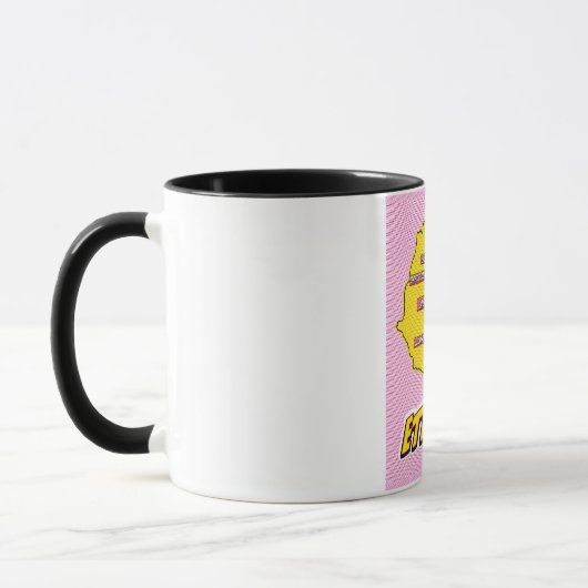 Mug Carte de l'Éthiopie illustrée par Pop Art (Gauche)