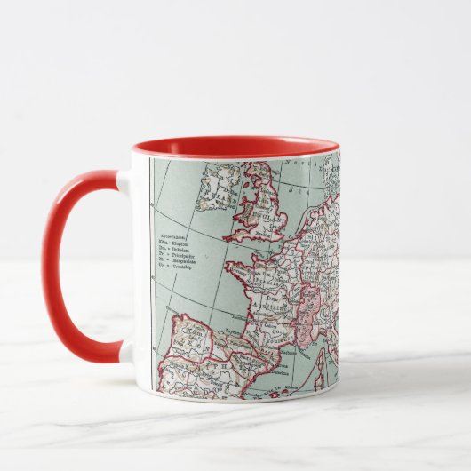 Mug CARTE De l'EUROPE, 12ème siècle (Gauche)
