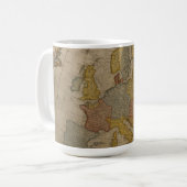 Mug Carte de l'Europe | 1700 (Devant gauche)