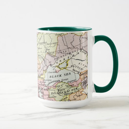 Mug Carte de l'Europe | la troisième croisade (Droite)