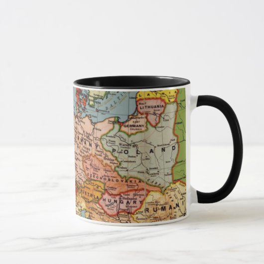 Mug Carte de l'Europe tôt (Droite)