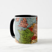 Mug Carte de l'Europe tôt (Devant gauche)