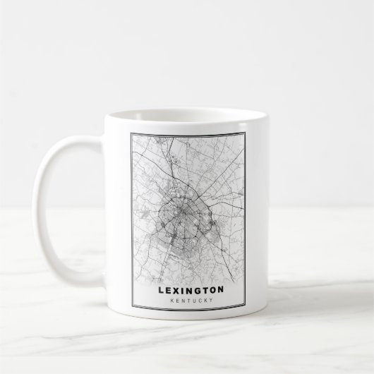Mug Carte de Lexington (Gauche)