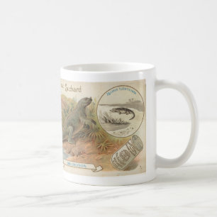 Mug carte de l'iguanodon 1895 de suchard