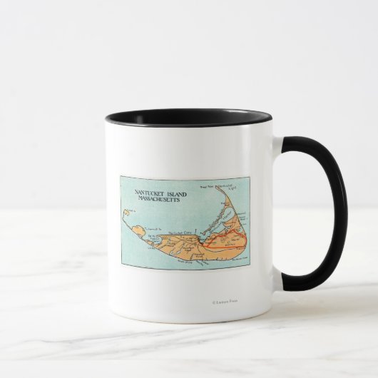 Mug Carte de l'île (Droite)