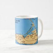 Mug Carte de l'île de Nantucket (Devant droit)