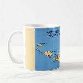 Mug Carte de l'île de Nantucket (Gauche)