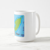 Mug Carte de l'île d'Iona (Devant droit)