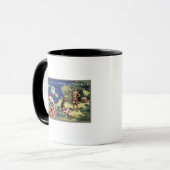 Mug Carte de l'île et de l'île de Moorea (Devant gauche)