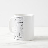 Mug Carte de l'île Mercer (Devant gauche)
