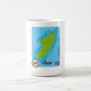 Mug carte de l'iona ecosse