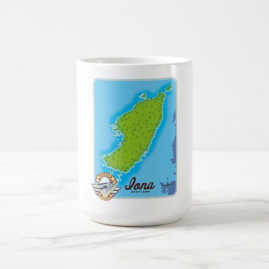 Mug carte de l'iona ecosse (Centre)