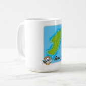 Mug carte de l'iona ecosse (Devant gauche)