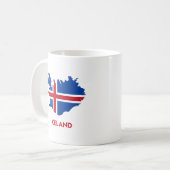 MUG CARTE DE L'ISLANDE (Devant gauche)