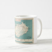 Mug Carte de l'Islande (circa 1959) (Devant droit)