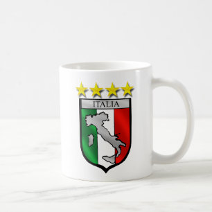 Mug carte de l'Italie de drapeau de l'Italie de