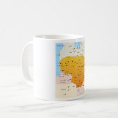 Mug Carte De Lituanie (Devant gauche)