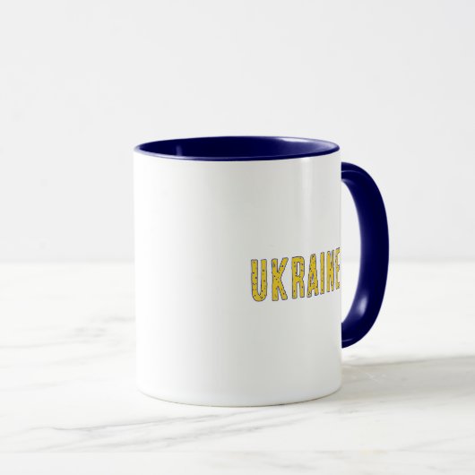 Mug Carte de l'Ukraine (Devant droit)