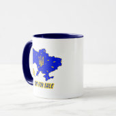 Mug Carte de l'Ukraine (Devant gauche)