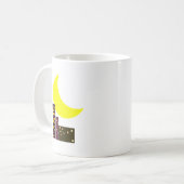 Mug carte de lune de ville de nuit (Devant gauche)