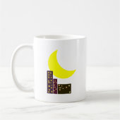 Mug carte de lune de ville de nuit (Gauche)