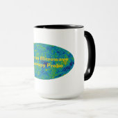 Mug Carte de l'univers de la sonde à micro-ondes WMAP (Devant droit)