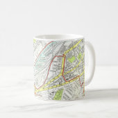 Mug Carte de Manchester (Devant droit)
