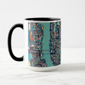 Mug Carte de Manhattan New York (Gauche)