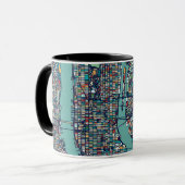 Mug Carte de Manhattan New York (Devant gauche)
