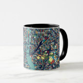 Mug Carte de Manhattan New York (Devant droit)