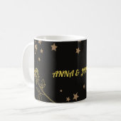Mug Carte de Mariage Luxe Or (Devant gauche)