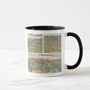 Mug Carte de Montpellier, visites, et de Poitiers, de