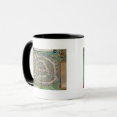 Mug Carte de Moscou, de "Civitates Orbis Terrarum" par (Devant gauche)