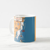 Mug Carte de Narragansett Rhode Island (Devant gauche)