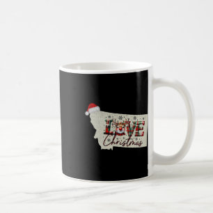 Mug Carte de Noël du Montana Xmas État du Montana Noël