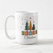 Mug Carte de Noël moderne du milieu du siècle (Gauche)