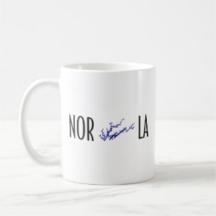 Mug Carte de Norris Lake Tennessee Typographie
