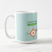 Mug Carte de Nouvelle-Zélande (Gauche)