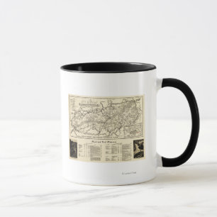 Mug Carte de parc national de Great Smoky Mountains