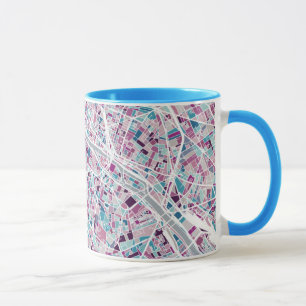 Mug Carte de Paris France