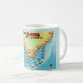 Mug Carte de Pêche de Floride (Devant droit)