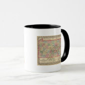 Mug Carte de Pennsylvanie par Mitchell (Devant droit)