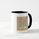 Mug Carte de Philadelphie par Mitchell (Devant droit)