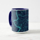 Mug Carte de Rome (Devant gauche)