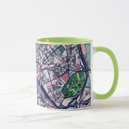 Mug Carte de Rome Italie (Droite)