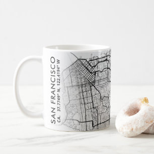Mug Carte de San Francisco