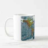 Mug Carte de soulagement de la terre (Gauche)