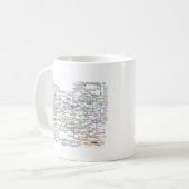 Mug Carte de souterrain de Séoul (Devant gauche)