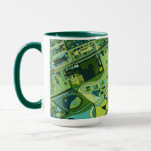 Mug Carte de structure de ville d'Amsterdam (Gauche)