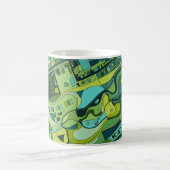 Mug Carte de structure de ville d'Amsterdam (Centre)